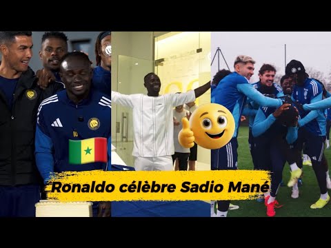 Incroyable 😻 Ronaldo célèbre la victoire de Sadio Mané 