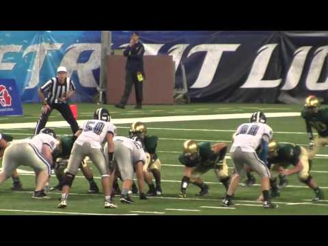 Muskegon Catholic from Ford Field: First downs and two key plays