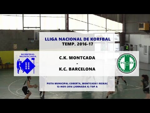 Montcada - KCB (J4 TOP A) Lliga Nacional de Korfbal 2016-17