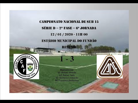 20200112 2ª Fase -  6ª Jornada - CAF vs CADE Resumo