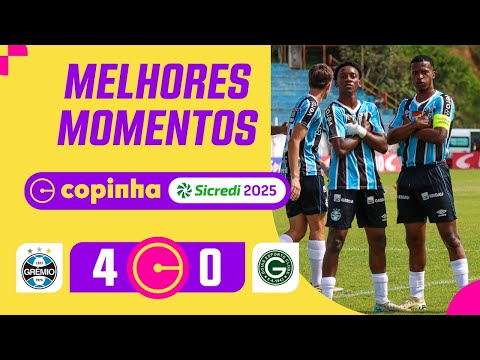 Gols e lances de Grêmio x Goiás