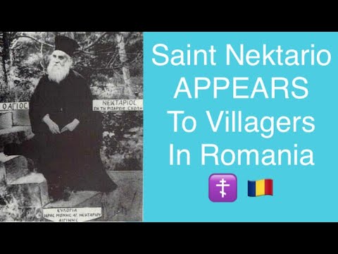 4)Miracle of St Nektarios APPEARING in The Romanian Village