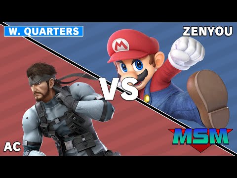 Offline MSM 233 - GH | Zenyou (Cloud, Mario) VS AC (Snake) - Winners Quarters