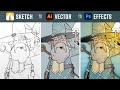 Adobe Illustrator For Beginners Sketch To Vector Tutorial