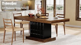 Tribesigns Statement Dining Table: Elevate Your Meals anuncio