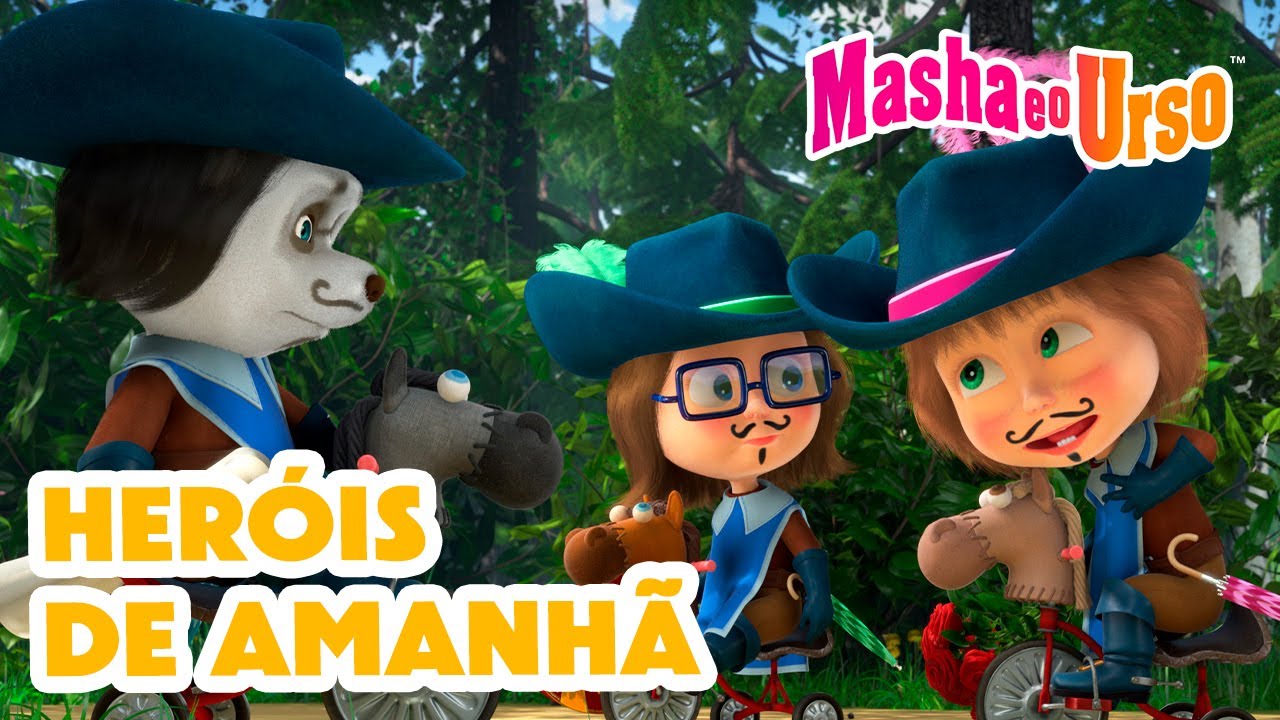 Masha e o Urso 👱‍♀️🐻 🦸‍♀️ Heróis de amanhã ✨⚔️ Coleção de desenhos animados