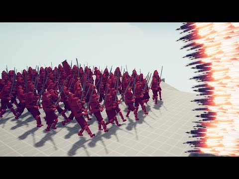 EPIC SAMURAI SIEGE ARMY vs 3x EVERY GOD | Totally Accurate Battle Simulator TABS