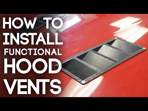 How To Install FUNCTIONAL Hood Vents | Hood Louver Installation