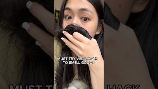 VIRAL HACK TO SMELL GOOD ALL DAY #shorts #beautyhacks #haircare