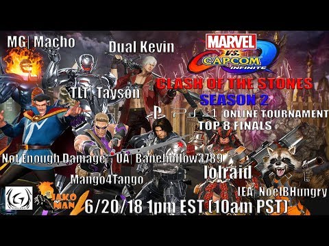 MVCI: Clash of The Stones Season 2 PS4 Online Tournament Top 8 Finals 6/20/18
