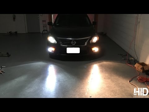 2013 Nissan Altima - Blesk HID kit + HCX PHILIPS 4300K OEM H11 HID BULBS installation DIY guide