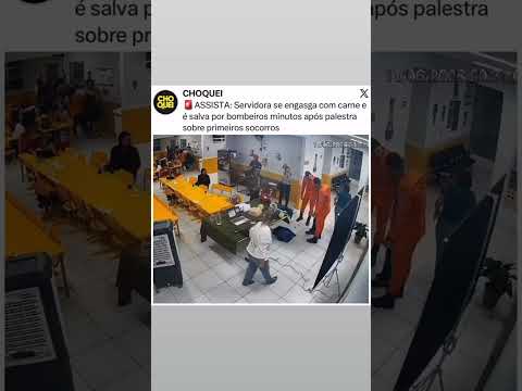 Uma servidora municipal passou por um grande susto em Acreúna (GO) ao se engasgar com carne #noticia