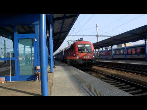 Hlášení před odjezdem + odjezd vlaku Os 2329 - Břeclav (FullHD)