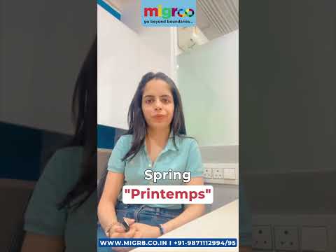 Season Names in French | Learn with Migr8 | Ankita French Trainer | Learn French Online #viralvideo
