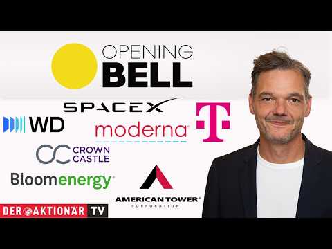 Opening Bell: Moderna, SpaceX, AT&T, T-Mobile US, American Tower, Crown Castle, Western Digital