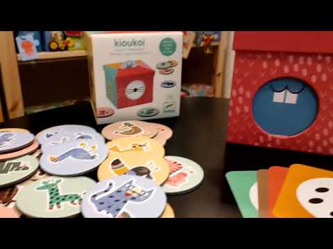 Tanuló doboz Állatok - Szortírozó játék - Kioukoi Animals - DJ08145 Játékfarm