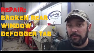 Rear Window Defroster Tab Repair