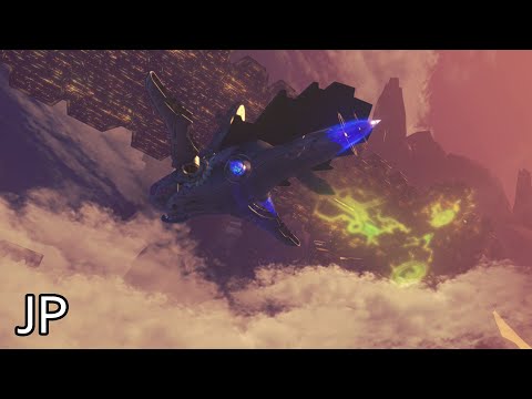 Xenoblade Chronicles Definitive Edition Cutscene 128 – Flying Into the Mechonis – JAPANESE