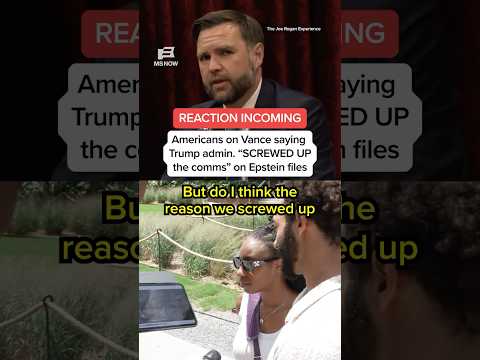Americans on Vance saying Trump admin. 'SCREWED UP the comms' on Epstein files