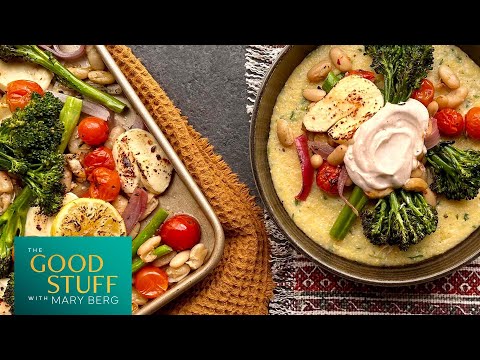 Sheet Pan Broccolini & Beans with Polenta | The Good Stuff with Mary Berg