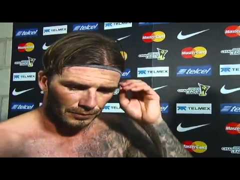 LA Galaxy Postgame Interview - David Beckham