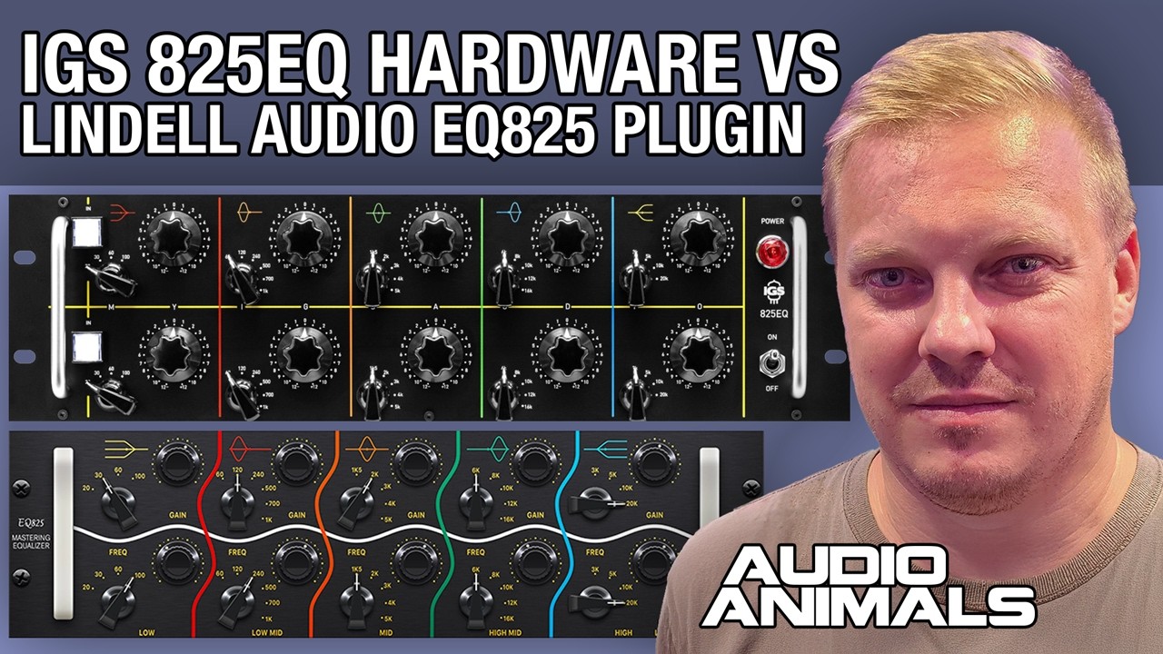 IGS 825EQ hardware vs Lindell Audio EQ825 plugin comparison