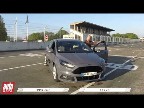 Ford Focus ST 2.0 TDCi : 0 à 100 km/h sur le circuit de Montlhéry - AutoMoto 2015