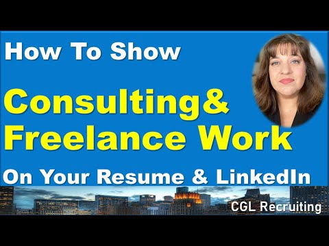 How Do I Show My Consulting Or Freelance Work On My ... - YouTube