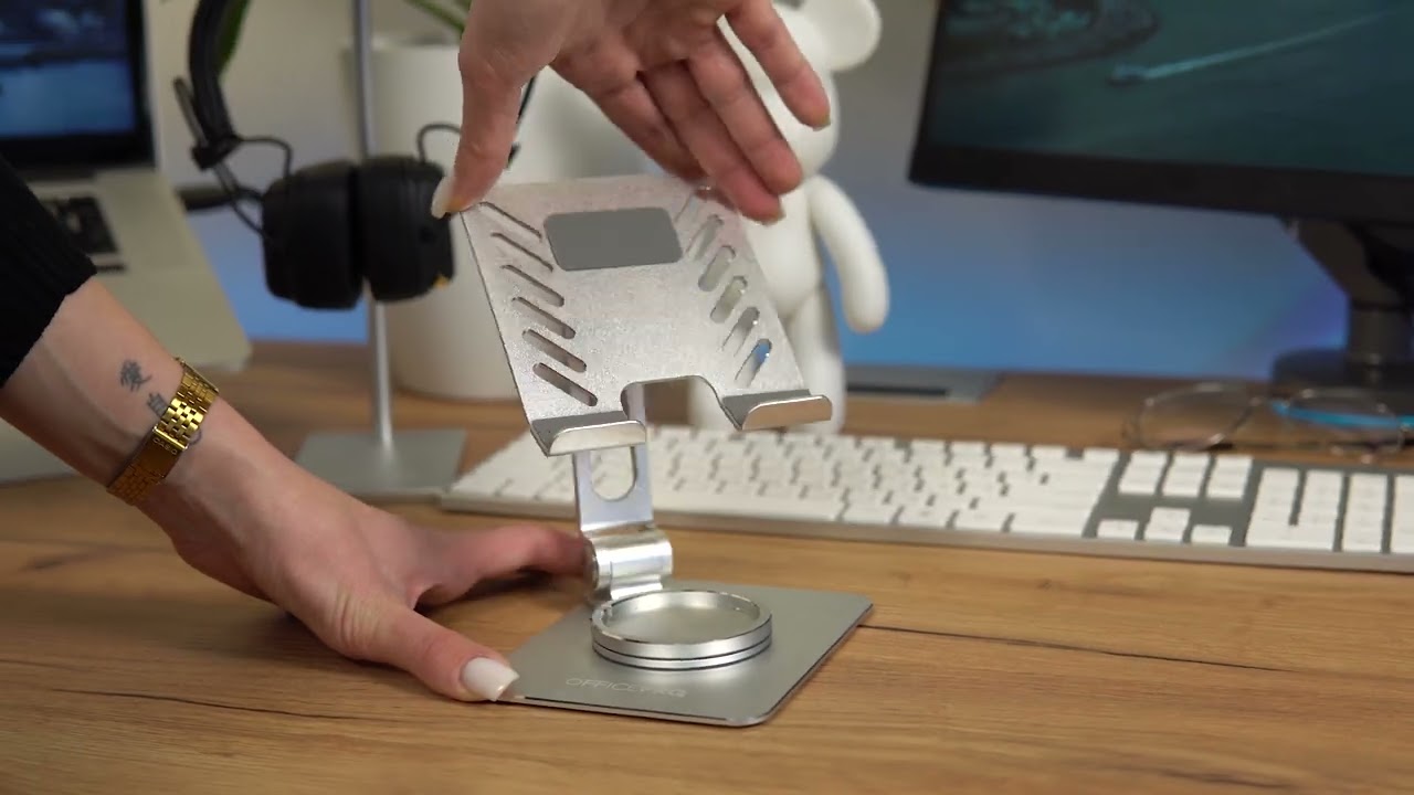 Підставка для смартфона/планшета OfficePro LS630S (Silver) video preview