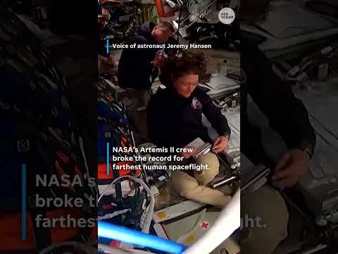 Artemis II crew breaks Apollo 13 record for farthest human spaceflight