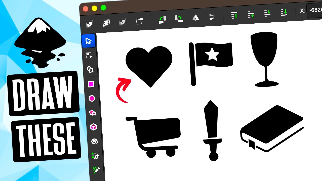 Inkscape Beginner Tutorial: Drawing Simple Shapes