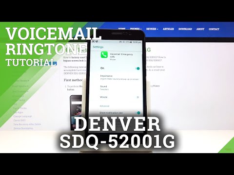 How to Turn on Voicemail Notifications in DENVER SDQ-52001G - Change Notifications
