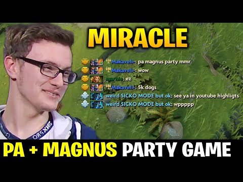 MIRACLE Techies Party vs PA + MAGNUS COMBO