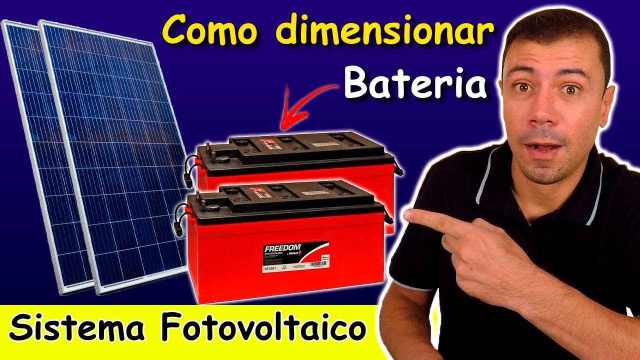 COMO DIMENSIONAR BATERIA para SISTEMA FOTOVOLTAICO Off Grid (Aprenda)!!!