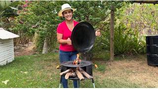 COZINHANDO massa caseira ao vivo- no disco de arado
