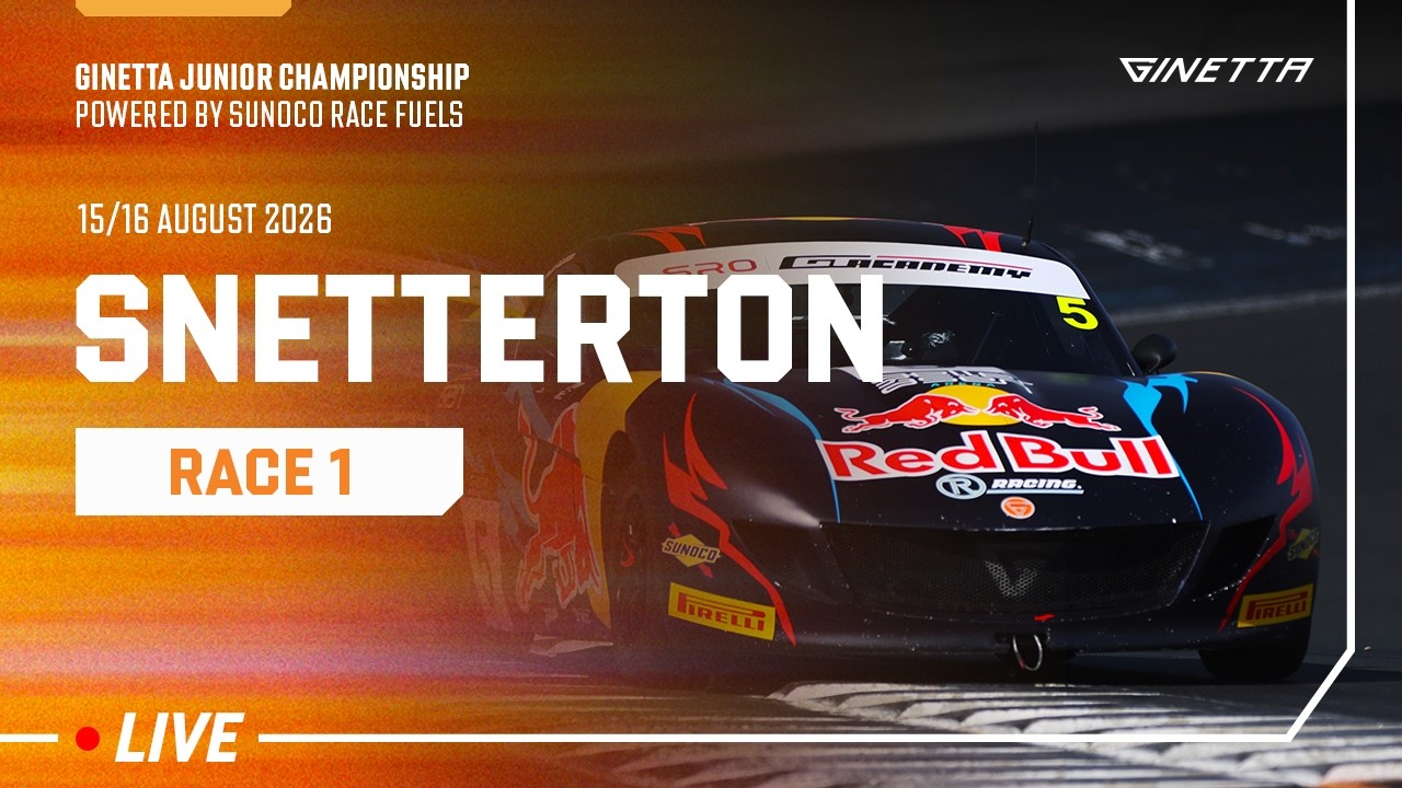 LIVE | Race 1 | Snetterton | Ginetta Junior Championship powered by Sunoco Race Fuels