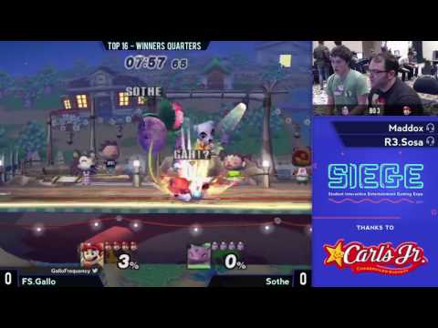 Siege - Top 16//Winners Quarters ft. Sothe (Ivysaur) VS Gallo (Mario)