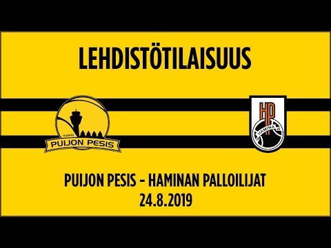 24.08.2019 Lehdistötilaisuus Puijon Pesis - Haminan Palloilijat