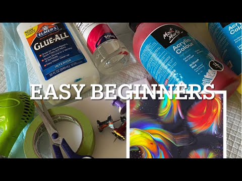 Beginners guide to Acrylic pouring step by step/ Stunning DIY ART therapy/ No artist skills needed