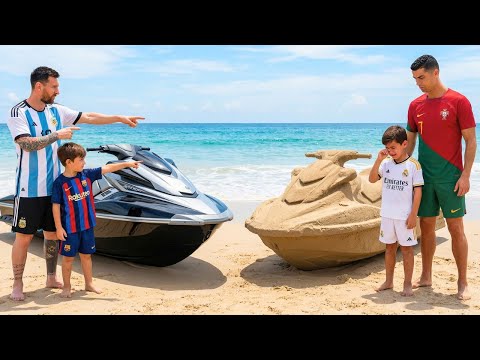 Messi Laughed at Ronaldo’s Sand Jet Ski… What Ronaldo Did Next Was PURE REVENGE 🔥    ⚠️
