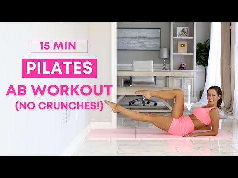 The Ultimate NO CRUNCH 15 min Pilates Ab workout! No Equipment