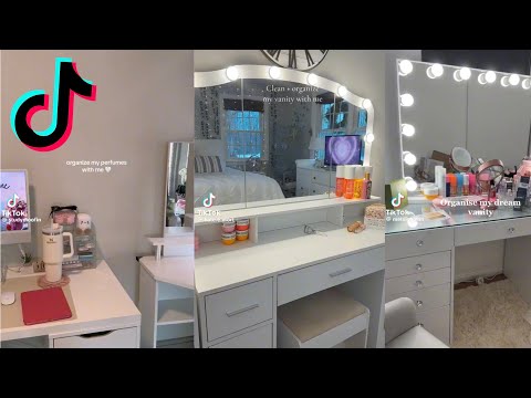 Organize my vanity with me compilation ￼💄👛🌸🌺