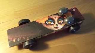 Girl Scout Pinewood Derby Car (Puff Derby) Book of Life Themed