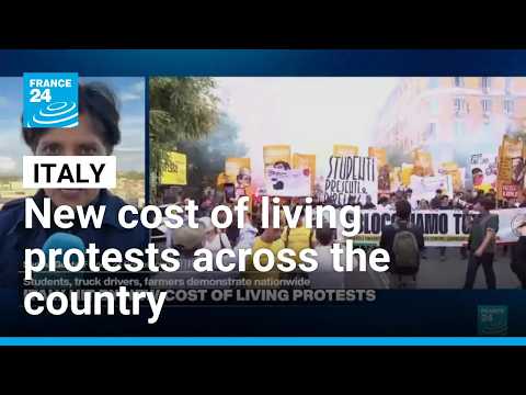 Italy hit by new cost of living protests