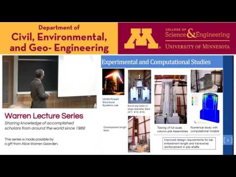 Warren Lecture Series, Oct. 28, 2016 - P. Benson Shing, University of California San Diego