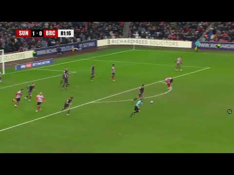 Sunderland's Luke O'Nien stops a counter attack in his own special way