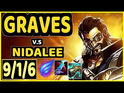 JANKOS (GRAVES) vs NIDALEE - 9/1/6 KDA JUNGLE CHALLENGER GAMEPLAY - EUW