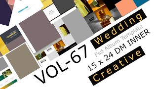 15x24 wedding album psd template Vol 67