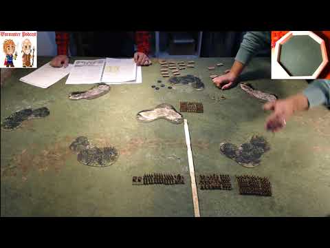 Warmaster Ancients Imperial Romans vs Britons 1250pts 480p