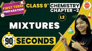 Mixtures in Is Matter Around Us Pure in One Shot (90 Seconds) | CBSE Class 9 Chemistry Ch-2#Cbse2024